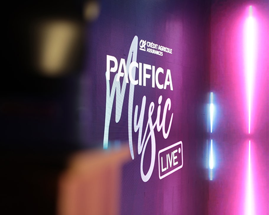 Logo événement musique live lumières