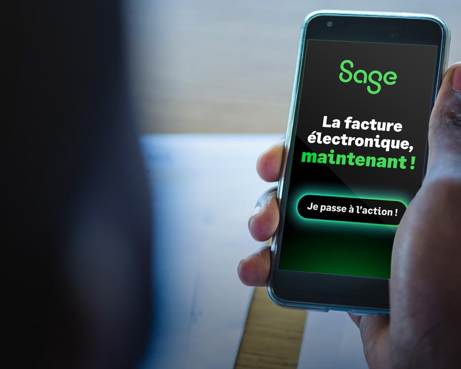 Eve Agency Paris - Sage Facture électronique - Campagne Digitale Les Échos